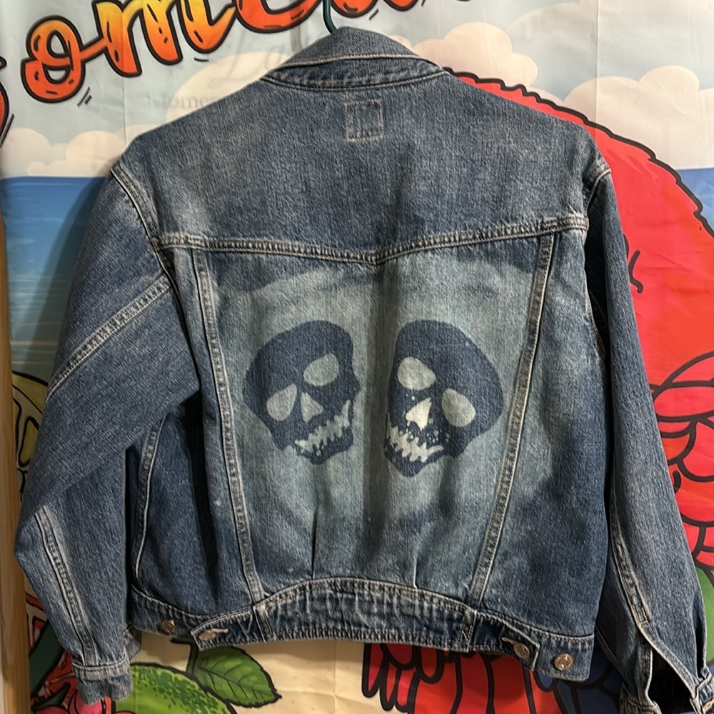 Skulls Jean Jacket